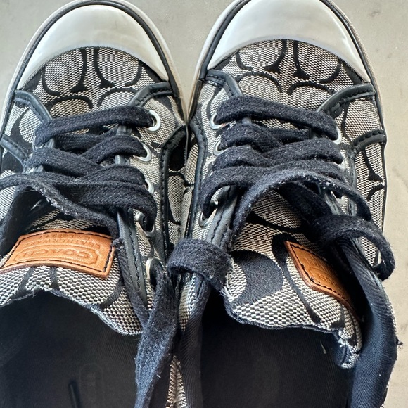 Coach runners - black and white canvas, great used condition - Picture 5 of 10